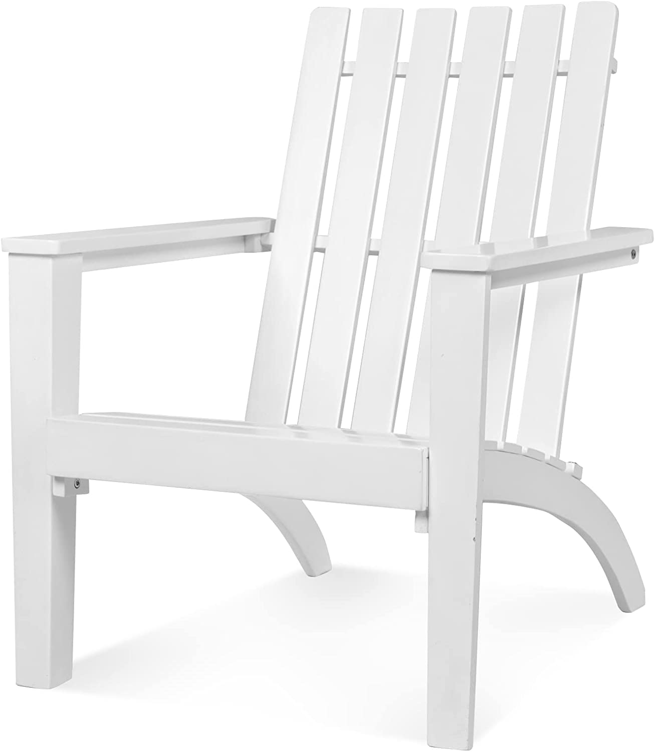 Adirondack Chair Acacia Wood Outdoor Armchairs - Tangkula
